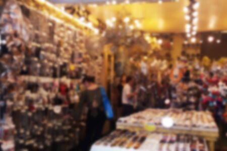 blurred photo, Blurry image,Gift shop,backgroundの写真素材