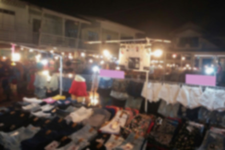 blurred photo, Blurry image,Street market,backgroundの写真素材