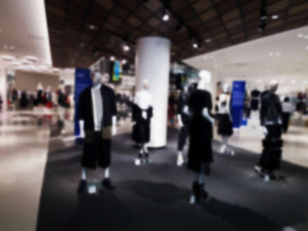 blurred photo, Blurry image,People shopping in  Department Store, backgroundの写真素材