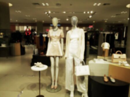 blurred photo, Blurry image,People shopping in  Department Store, backgroundの写真素材