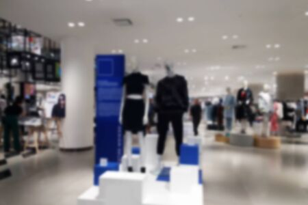 blurred photo, Blurry image,People shopping in  Department Store, backgroundの写真素材