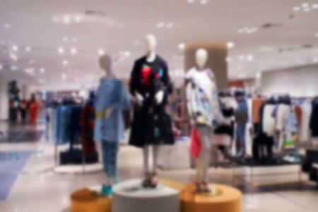 blurred photo, Blurry image,People shopping in  Department Store, backgroundの写真素材