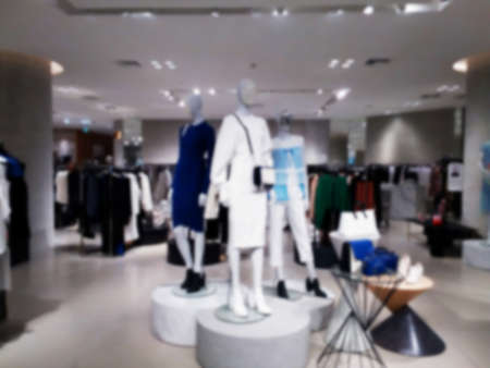 blurred photo, Blurry image,People shopping in  Department Store, backgroundの写真素材