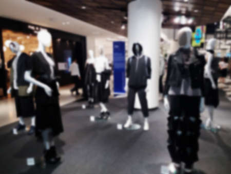 blurred photo, Blurry image,People shopping in  Department Store, backgroundの写真素材