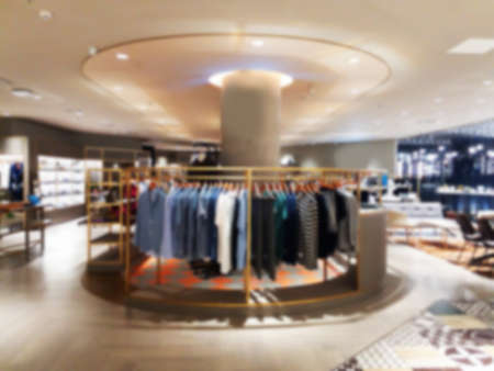 blurred photo, Blurry image,People shopping in  Department Store, backgroundの写真素材