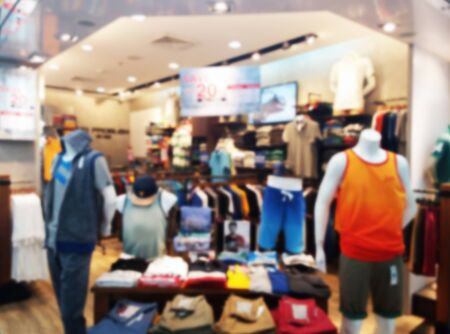 blurred photo, Blurry image,People shopping in  Department Store, backgroundの写真素材