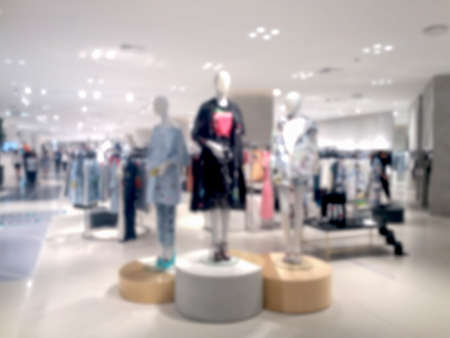 blurred photo, Blurry image,People shopping in  Department Store, backgroundの写真素材