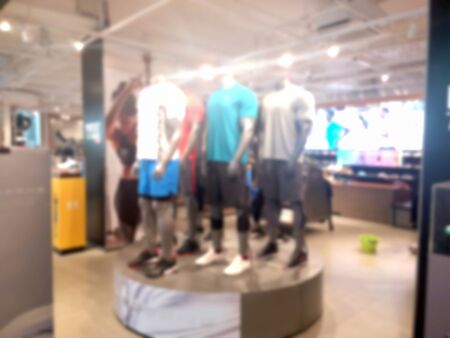 blurred photo, Blurry image,People shopping in  Department Store, backgroundの写真素材
