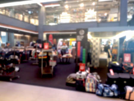 blurred photo, Blurry image,People shopping in  Department Store, backgroundの写真素材