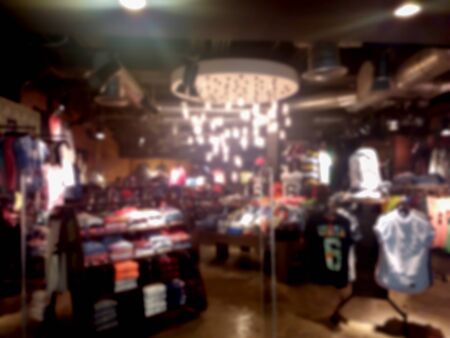 blurred photo, Blurry image,People shopping in  Department Store, backgroundの写真素材