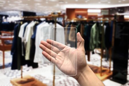 blurred photo, Blurry image, People shopping in  Department Store, background