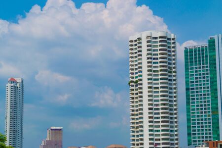Common modern skyscrapers, high-rise buildings, architecture, Business background
