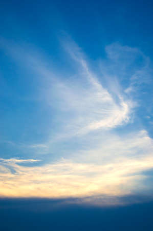 Clouds floating in the sky, Natural backgroundの写真素材