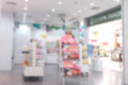 blurred photo, Blurry image, People shopping in  Department Store,  backgroundの写真素材