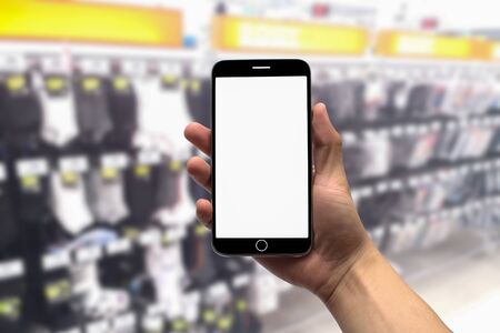 blurred photo, Blurry image, People shopping in  Department Store,  backgroundの写真素材