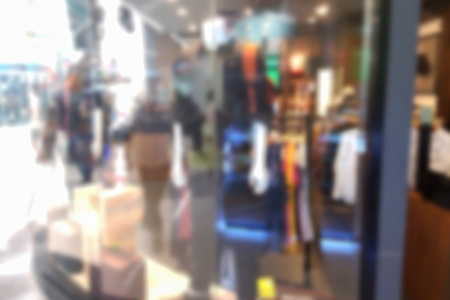 blurred photo, Blurry image, People shopping in  Department Store,  backgroundの写真素材