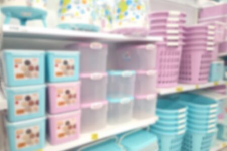 blurred photo, Blurry image, People shopping in  Department Store,  backgroundの写真素材