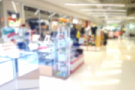 blurred photo, Blurry image, People shopping in  Department Store,  backgroundの写真素材