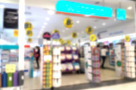 blurred photo, Blurry image, People shopping in  Department Store,  backgroundの写真素材