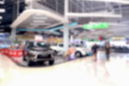 blurred photo, Blurry image, People shopping in  Department Store,  backgroundの写真素材