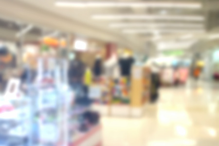 blurred photo, Blurry image, People shopping in  Department Store,  backgroundの写真素材