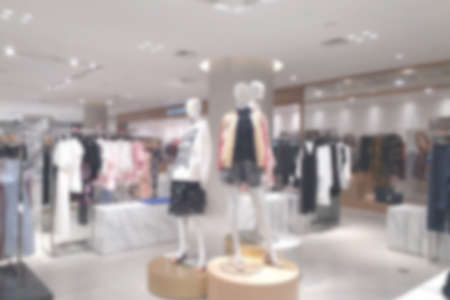 blurred photo, Blurry image, People shopping in  Department Store, backgroundの写真素材