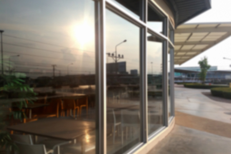 blurred photo, Blurry image, Restaurant around, backgroundの写真素材
