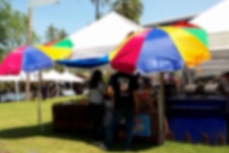 blurred photo, Blurry image, Street Market, backgroundの写真素材