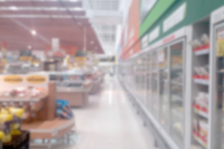 blurred photo, Blurry image, Food department  at the supermarket , backgroundの写真素材