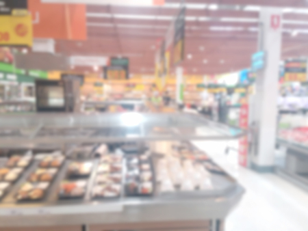 blurred photo, Blurry image, Food department  at the supermarket , backgroundの写真素材