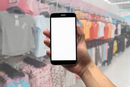 Blurred photo, Blurry image, 
Clothes shop, backgroundの写真素材
