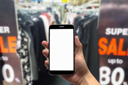 blurred photo, Blurry image, People shopping in Community Mall or Department Store,  backgroundの写真素材