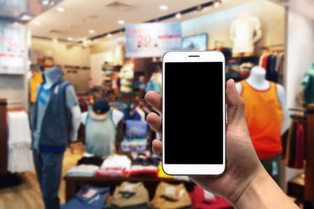 blurred photo, Blurry image,People shopping in  Department Store, backgroundの写真素材