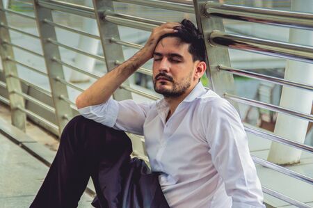Businessman fired from the job is sad.の写真素材