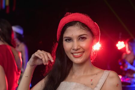 One night in the entertainment venue, people are celebrating the party.の写真素材