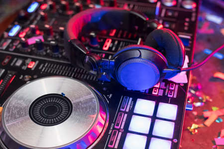 One night in the entertainment venue, people are celebrating the party.の写真素材