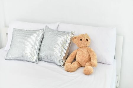 The white bedroom interior on Elegant decoration