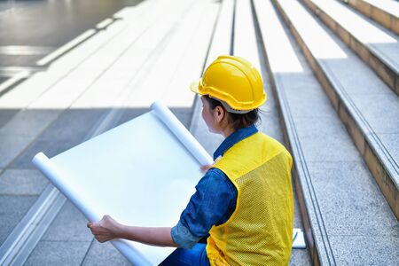 Business Concepts Engineering, Professional engineers, Young Business people are planning...