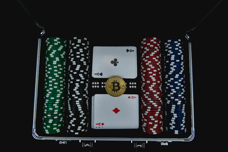 Gambling Concepts. Business people are gambling in the casino. Betting is a gamble for investors.