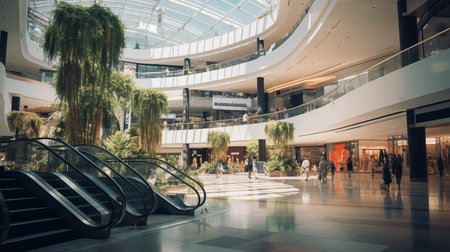 View in the shopping mall.の素材