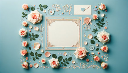 Valentine's Day theme background.の素材