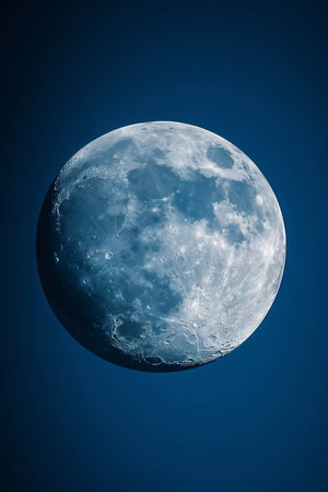 close up moon at night.の素材