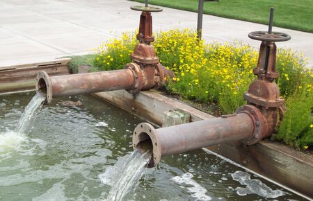 Drainage Pipes In Bend Oregonの写真素材
