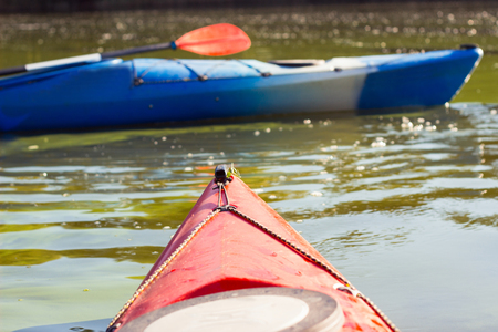 Kayak in open water.の写真素材
