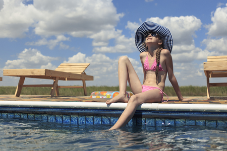 An unforgettable summer vacation on the sea in summerの写真素材