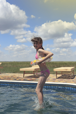 An unforgettable summer vacation on the sea in summerの写真素材