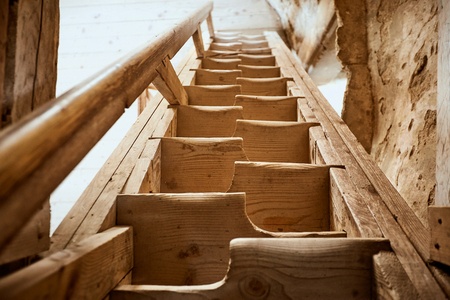 New home construction with wooden house frame building wooden building wooden construction.の写真素材
