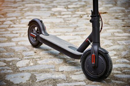 Electric scooter economical vehicle in the city for every day.の写真素材