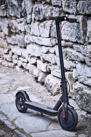 Electric scooter economical vehicle in the city for every day.の写真素材