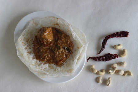 Laced Rice Crepes or Fermented rice pancakes made with fermented rice batter and coconut milk....
